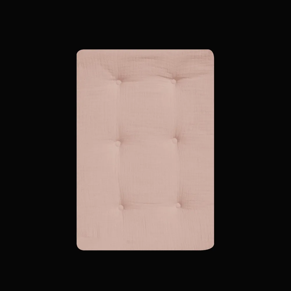 Olli Ella Cotton Strolley Mattress - Seashell Pink Hot