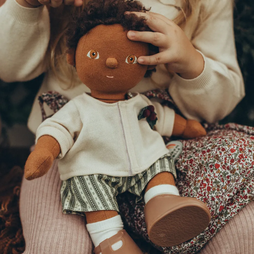 Olli Ella Dinkum Dolls Cardigan & Romper Set - Holiday New