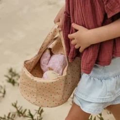 Olli Ella Dinkum Dolls Carry Cot - Gumdrop Hot