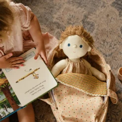 Olli Ella Dinkum Dolls Carry Cot - Gumdrop Hot