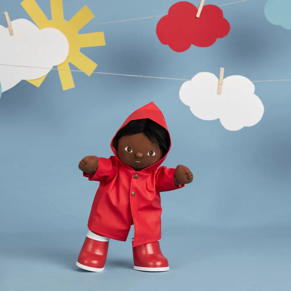 Olli Ella Dinkum Dolls Rainy Play Set - Red Clearance