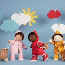 Olli Ella Dinkum Dolls Rainy Play Set - Red Clearance