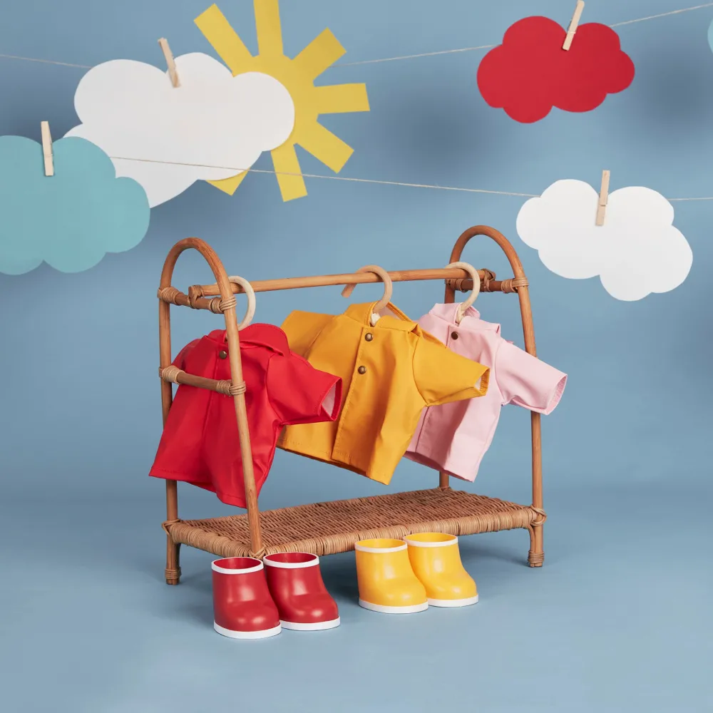 Olli Ella Dinkum Dolls Rainy Play Set - Red Clearance