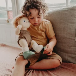 Olli Ella Dinkum Dolls Shoes - Basil Green Online