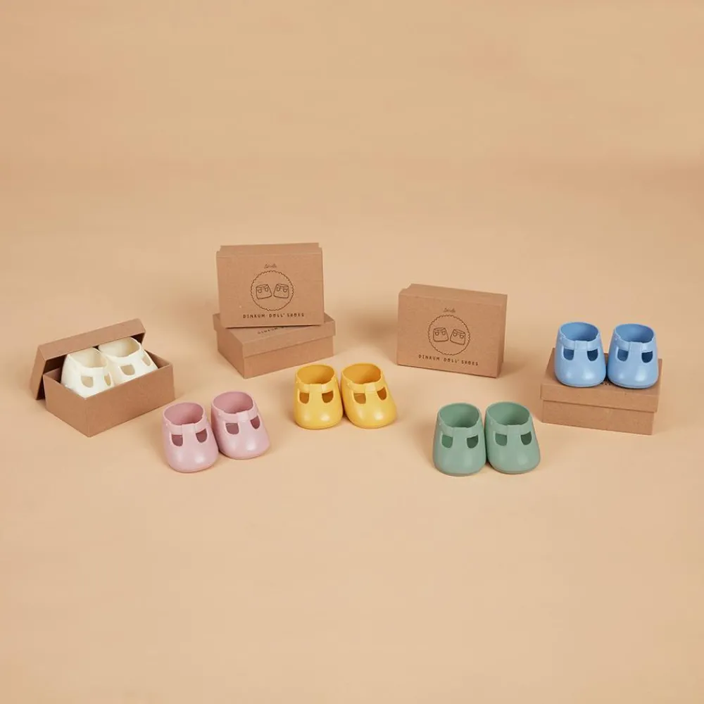 Olli Ella Dinkum Dolls Shoes - Corn Yellow Best