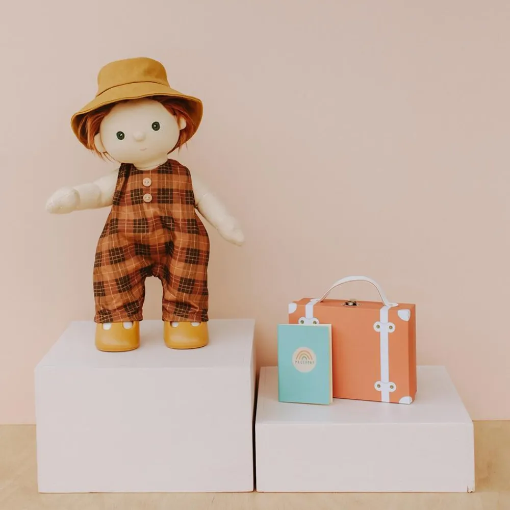 Olli Ella Dinkum Dolls Travel Togs - Apricot New