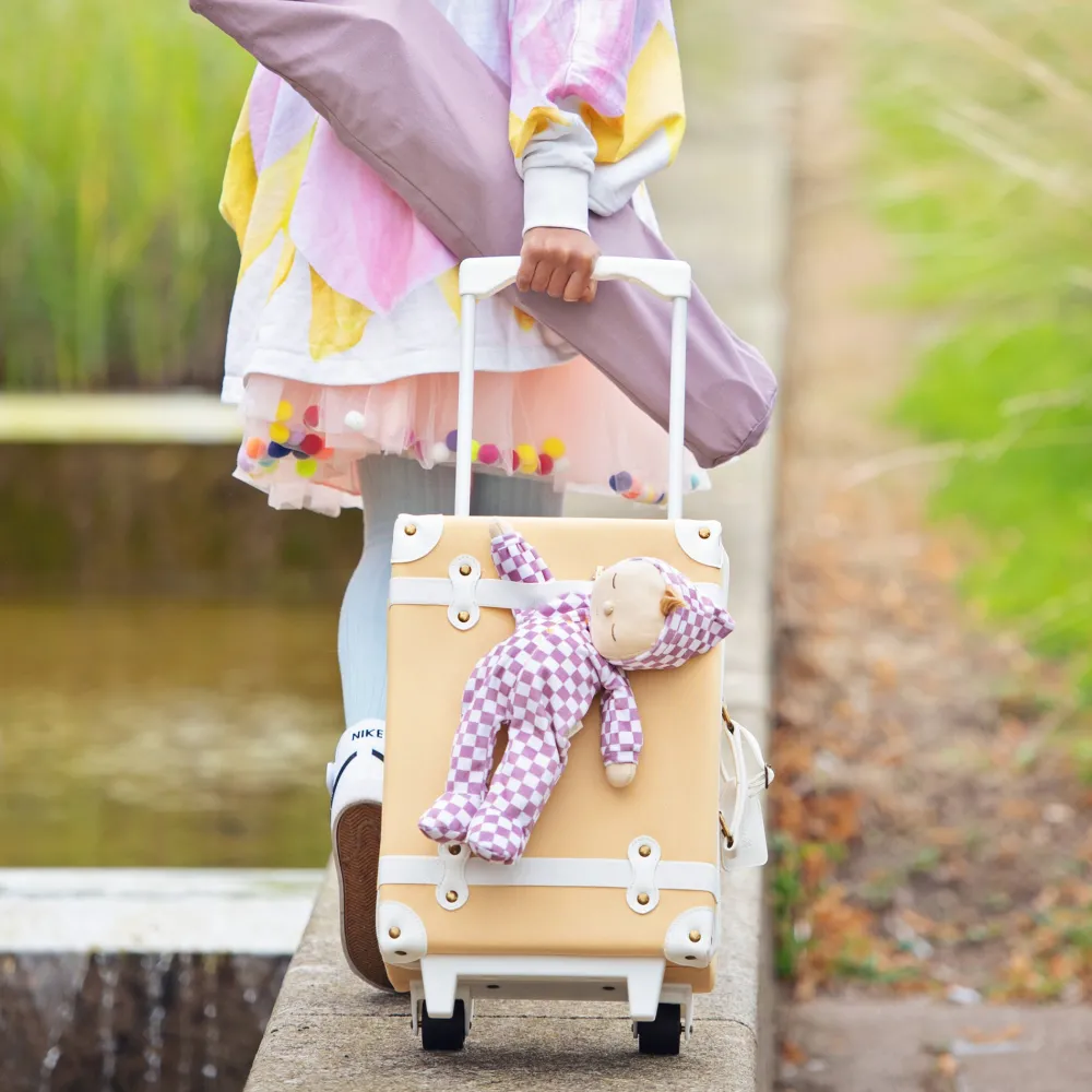 Olli Ella Dozy Dinkums - Plum Check Discount