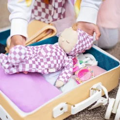 Olli Ella Dozy Dinkums - Plum Check Discount