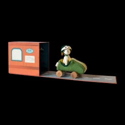 Olli Ella Holdie Dog-Go - Racer Boy - Green Outlet
