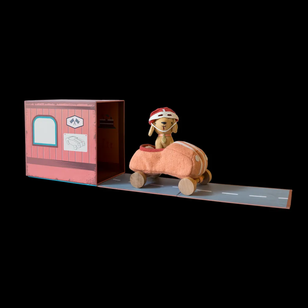 Olli Ella Holdie Dog-Go - Racer Girl - Pink Discount