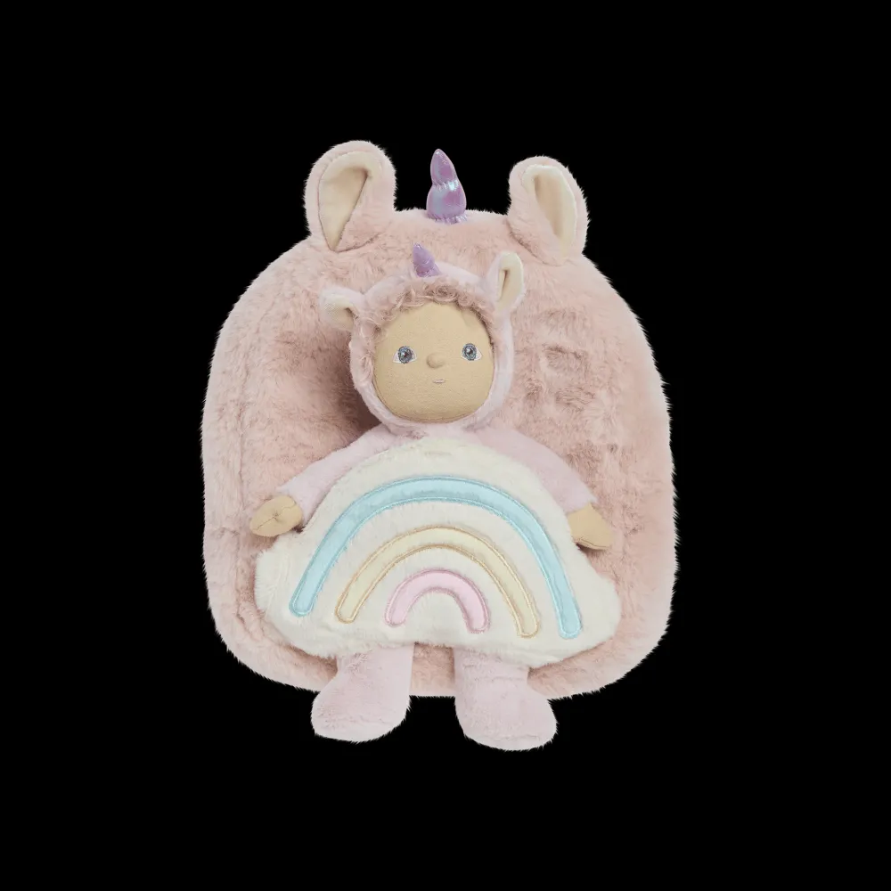 Olli Ella Hopalong Unicorn Backpack - Pink