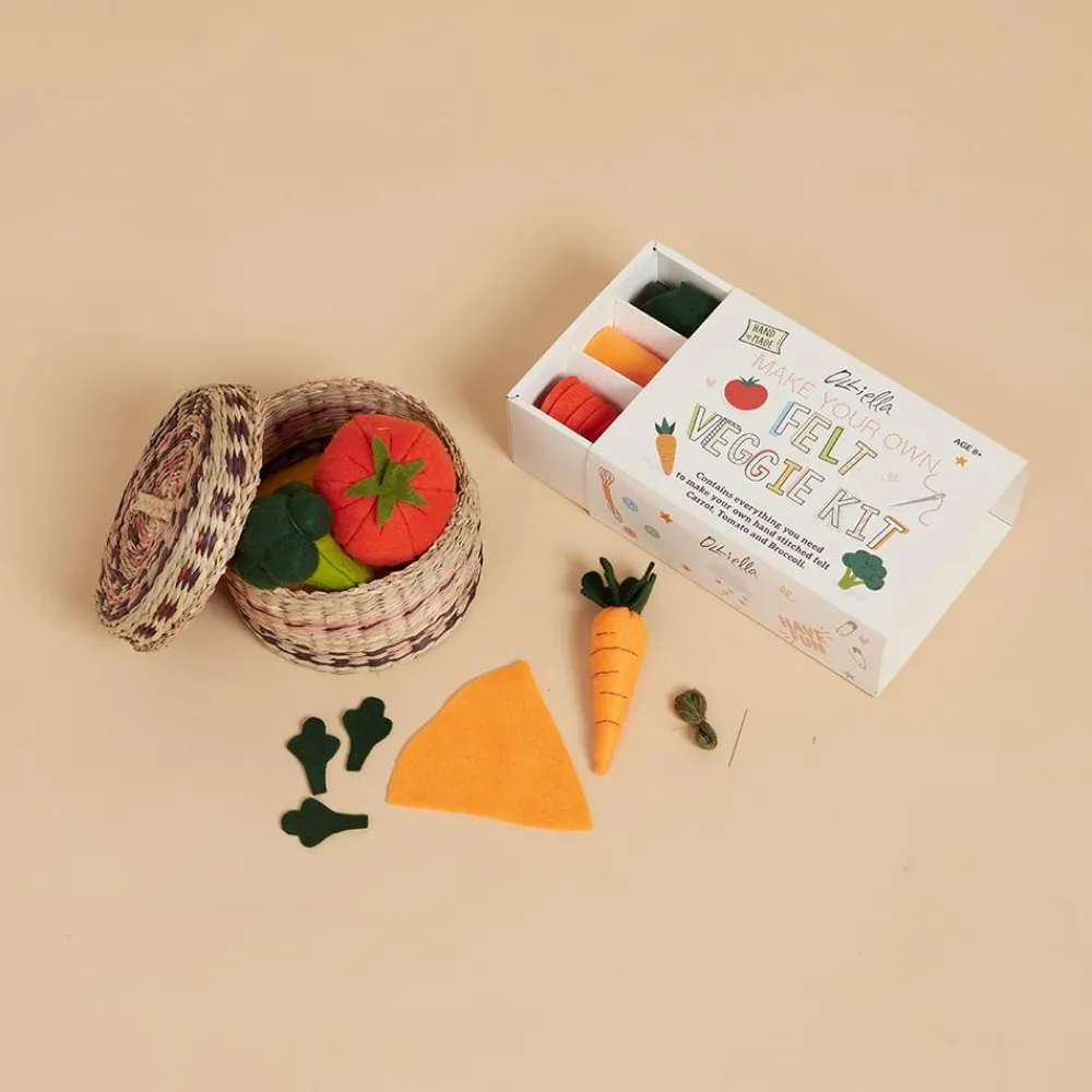 Olli Ella Make Your Own Felt Kit - Vegetables Outlet
