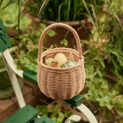 Olli Ella Rattan Berry Basket - Rose Clearance