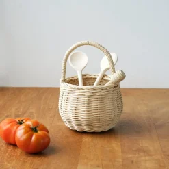 Olli Ella Rattan Berry Basket - Straw
