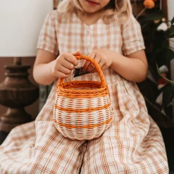 Olli Ella Rattan Berry Basket - Stripe Discount