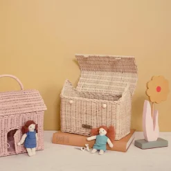 Olli Ella Rattan Casa Clutch - Straw Online
