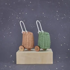 Olli Ella Rattan Doll Luggy - Rose Hot