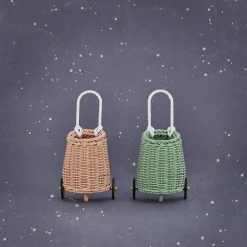 Olli Ella Rattan Doll Luggy - Rose Hot