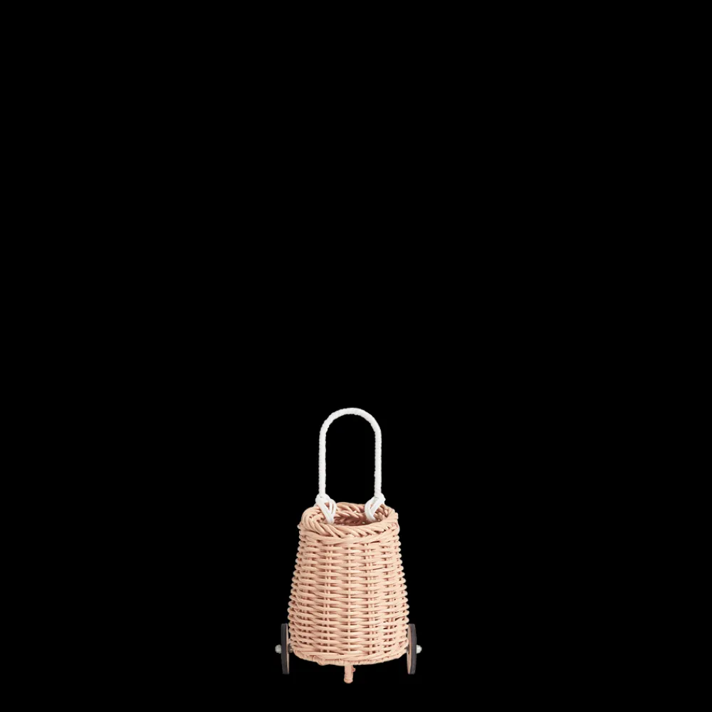 Olli Ella Rattan Doll Luggy - Rose Hot