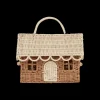 Olli Ella Rattan Gingerbread Casa Clutch Clearance