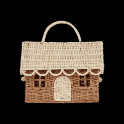 Olli Ella Rattan Gingerbread Casa Clutch Clearance