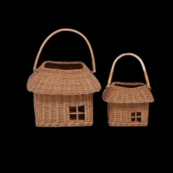 Olli Ella Rattan Hutch Small Basket New