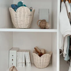 Olli Ella Rattan Lily Basket Set - Buttercream Online