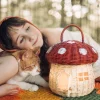 Olli Ella Rattan Mushroom Basket - Red Discount