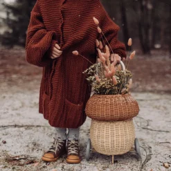 Olli Ella Rattan Mushroom Luggy - Natural Sale