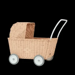 Olli Ella Rattan Strolley - Seashell Pink Best