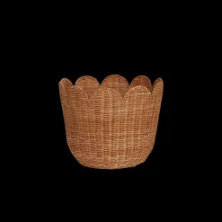 Olli Ella Rattan Tulip Basket - Natural Online
