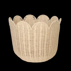 Olli Ella Rattan Tulip Basket - Nude Discount