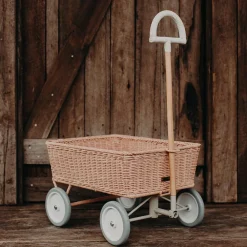 Olli Ella Rattan Wonder Wagon - Rose Outlet