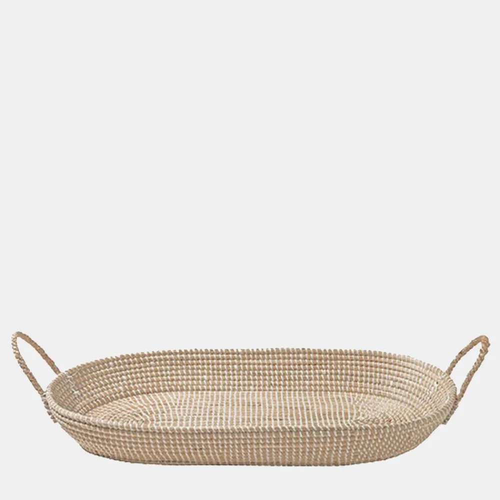 Olli Ella Reva Seagrass Changing Basket - Natural Online