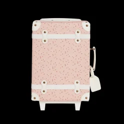 Olli Ella See-Ya Suitcase - Pink Daisies Clearance