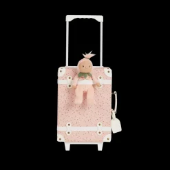 Olli Ella See-Ya Suitcase - Pink Daisies Clearance