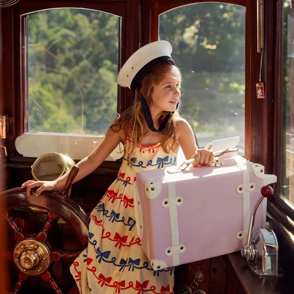Olli Ella See-Ya Suitcase - Sorbet New