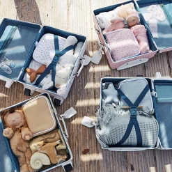 Olli Ella See-Ya Suitcase - Steel Blue Sale