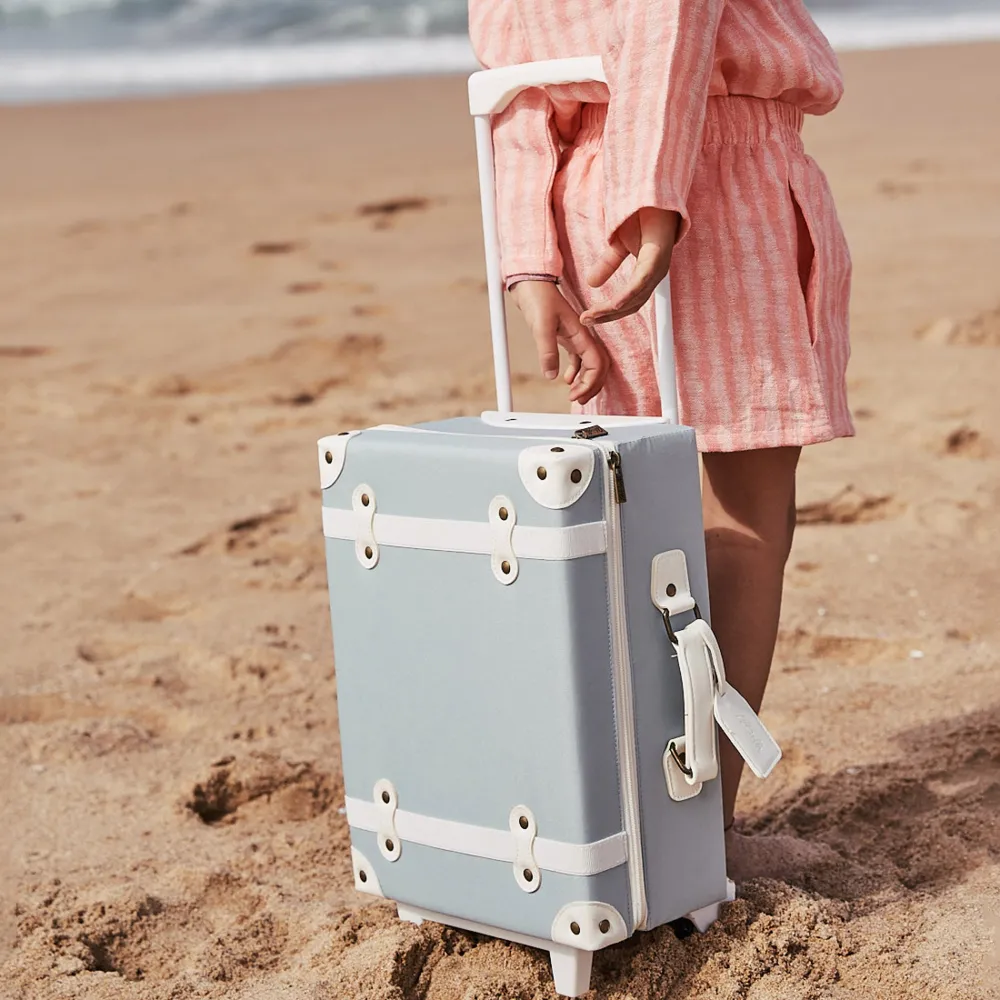 Olli Ella See-Ya Suitcase - Steel Blue Sale