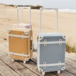 Olli Ella See-Ya Suitcase - Steel Blue Sale