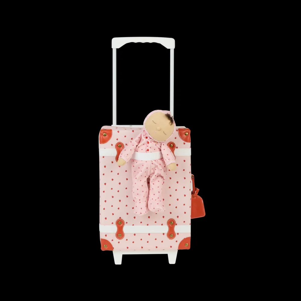 Olli Ella See-ya Suitcase - Strawberry Best
