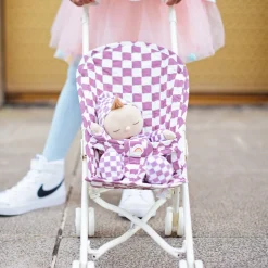 Olli Ella Sollie Stroller - Plum Check