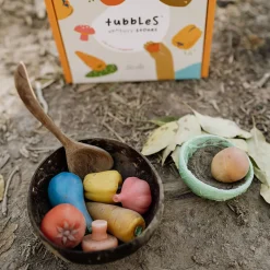 Olli Ella Tubbles - Sensory Stones - Vibrant Veggies New