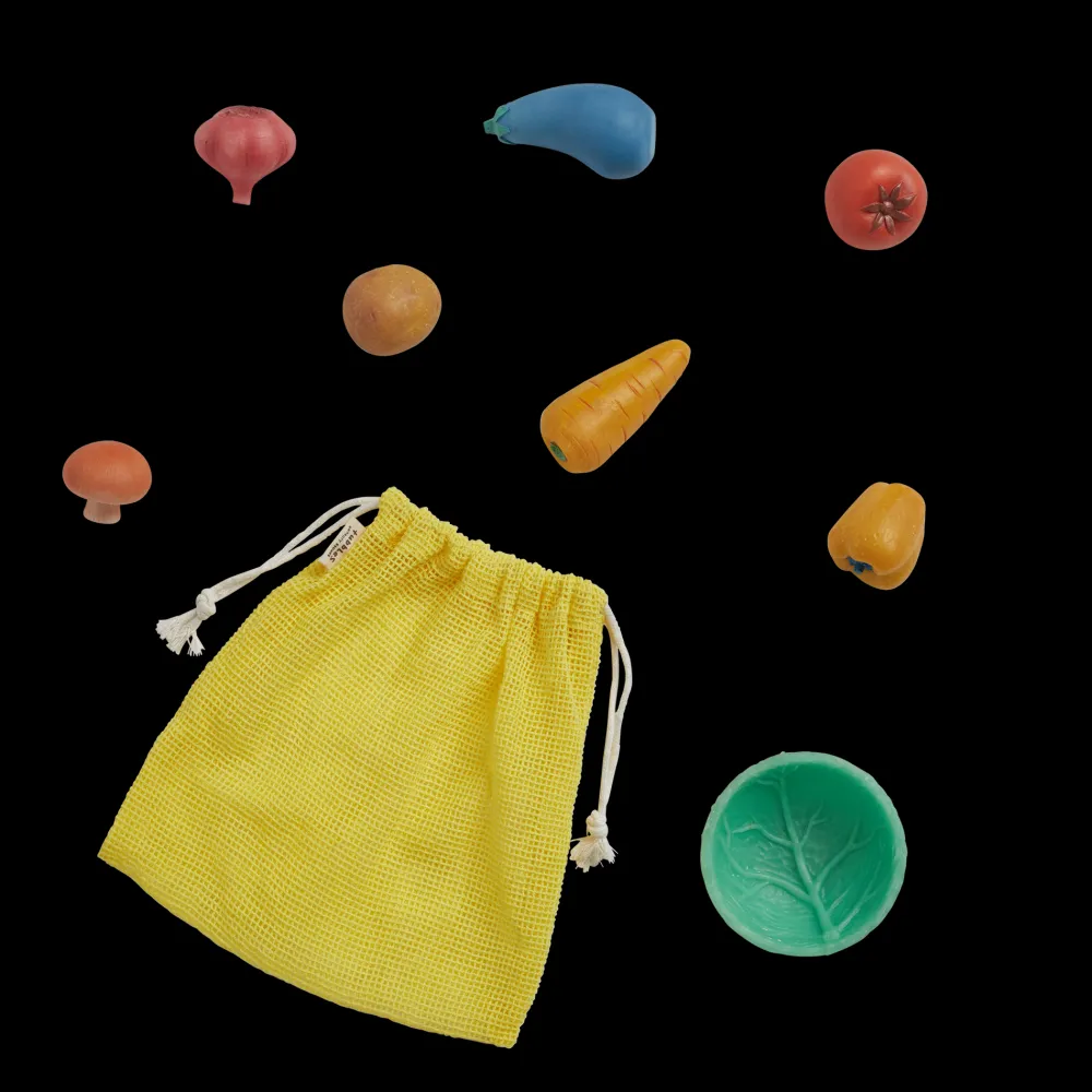 Olli Ella Tubbles - Sensory Stones - Vibrant Veggies New
